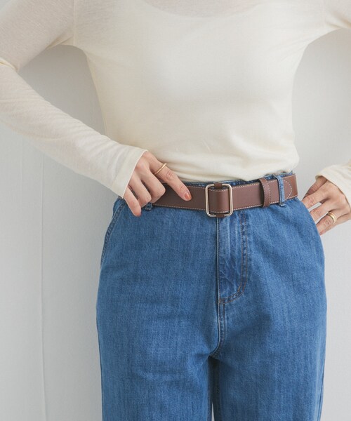 URBAN RESEARCH DOORS（アーバンリサーチドアーズ）の「ステッチベルト（ベルト・レディース・BLACK/BROWN・One）」の2枚目の写真