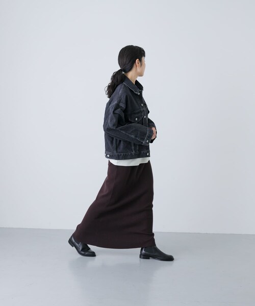 かぐれ（カグレ）の「HARi　WIDE SLEEVE DENIM JACKET（デニムジャケット・レディース・BLACK・2）」の8枚目の写真