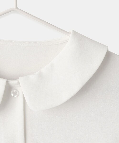 ROPE' PICNIC（ロペピクニック）の「【KIDS/キッズ】丸衿ブラウス/セレモニー対応（シャツ/ブラウス・キッズ・ホワイト・110/120/130/140/150）」の10枚目の写真