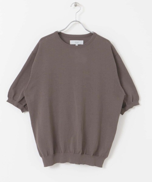 URBAN RESEARCH ROSSO（アーバンリサーチロッソ）の「『UR TECH』AIRDRY半袖クルーニット（ニット/セーター・メンズ・CHARCOAL/NAVY/ICE GRAY/KHAKI・M/L/XL）」の16枚目の写真