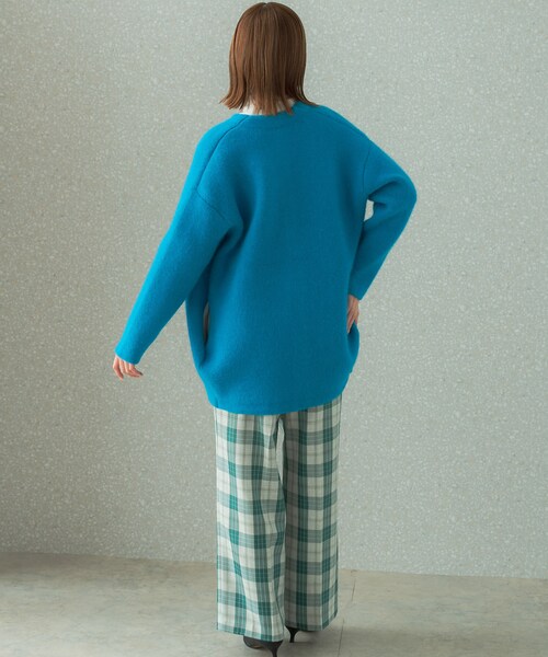 URBAN RESEARCH ROSSO（アーバンリサーチロッソ）の「カラーチェックワイドパンツ（その他パンツ・レディース・BLACK/GREEN・36/38）」の21枚目の写真