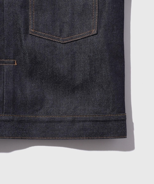 ADAM ET ROPE'(アダムエロペ)の「【DAIRIKU/ダイリク】Rigid 2PKT Denim Jacket(デニムジャケット・メンズ・ネイビー・L/M/S)」の9枚目の写真
