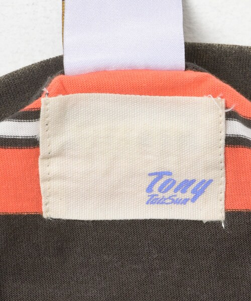 THE GOODLAND MARKET（ザグッドランドマーケット）の「TONY　HANGTEN LS TEE（Tシャツ/カットソー・メンズ・OFF×NVY/BRN×ORG・L/XL）」の14枚目の写真