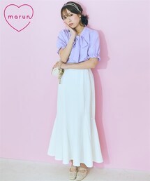 marun | 大きいサイズ カットツイルマーメイドスカート marun(スカート)
