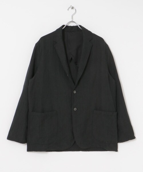 URBAN RESEARCH（アーバンリサーチ）の「『セットアップ対応』new basic Wool/Linen jacket（テーラードジャケット・メンズ・NAVY ST/CHARCOAL・M/L/XL）」の4枚目の写真