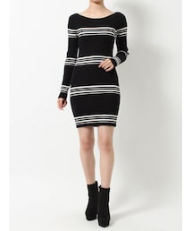 RESEXXY | リブニット長袖ワンピース(ワンピース)