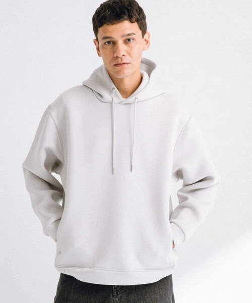 URBAN RESEARCH Sonny Label（アーバンリサーチサニーレーベル）の「ダンボールニットプルオーバーパーカー（パーカー・メンズ・アイスグレー/チャコール/ブラック/ブラウン・M/L/XL）」の20枚目の写真
