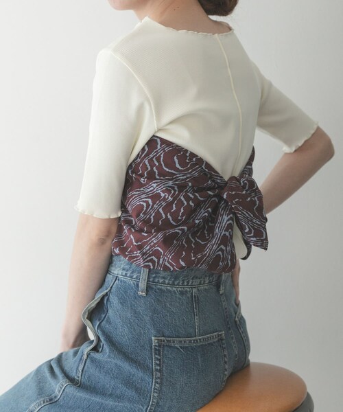 URBAN RESEARCH Sonny Label（アーバンリサーチサニーレーベル）の「大判ニュアンスプリントスカーフ（バンダナ/スカーフ・レディース・ブラック系/ブラウン系/カーキ系・Free）」の15枚目の写真