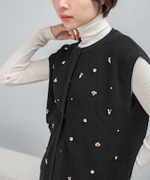 URBAN RESEARCH ROSSO | ビジューニットベスト(ニット/セーター)