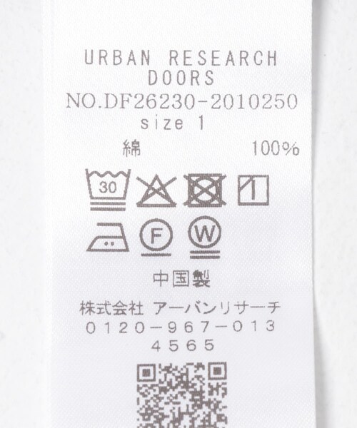 URBAN RESEARCH DOORS（アーバンリサーチドアーズ）の「FORK&SPOON　フライスタンクトップ（タンクトップ・レディース・OFF/BLACK/GRAY・1）」の12枚目の写真
