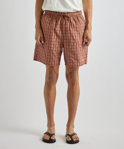 Saturdays NYC(サタデーズ ニューヨークシティ )の「Timothy Check Swim Short(その他パンツ・レディース・グリーン/レンガ・L/M/S/XL)」の20枚目の写真