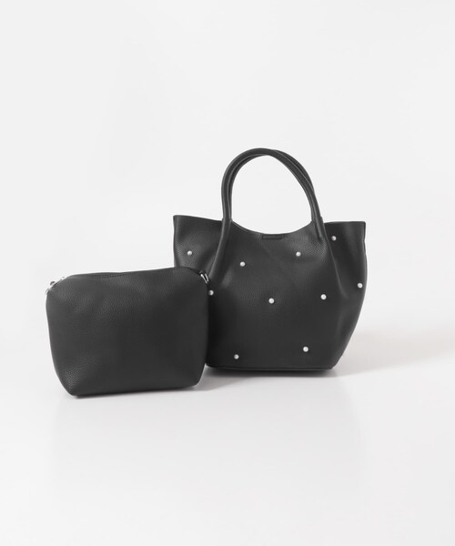 RODE SKO（ロデスコ）の「インバッグ付パールバッグ（ハンドバッグ・レディース・BLACK/GRAY・one）」の13枚目の写真