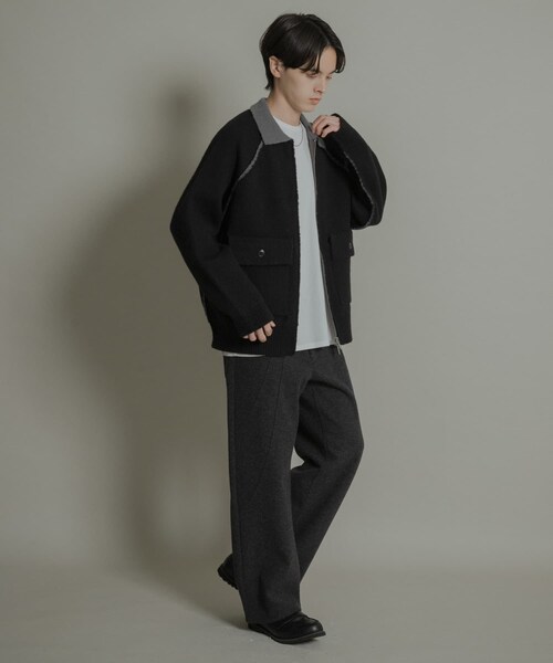 SENSE OF PLACE by URBAN RESEARCH（センスオブプレイスバイアーバンリサーチ）の「ラウンドパネル5PKメルトンパンツ（その他パンツ・メンズ・CHARCOAL/OATMEAL・M/L）」の8枚目の写真