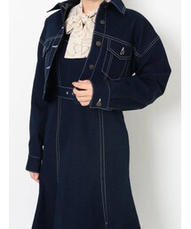 RESEXXY | ステッチデザインショートジャケット(デニムジャケット)