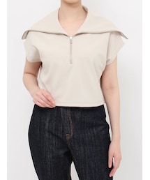 LAGUNAMOON | ショートZIPカットトップス(Tシャツ/カットソー)