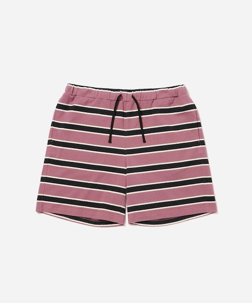 Saturdays NYC(サタデーズ ニューヨークシティ )の「Mesh Border Stripe Shorts(その他パンツ・レディース・ライトグリーン/パープル・L/M/S/XL)」の8枚目の写真