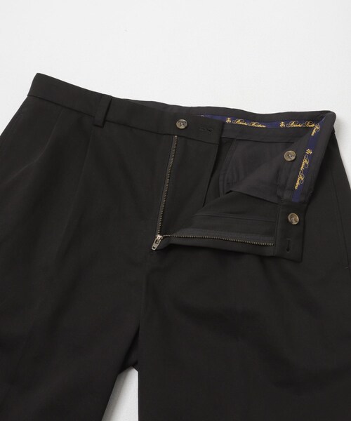URBAN RESEARCH(アーバンリサーチ)の「『別注』BROOKS BROTHERS×URBAN RESEARCH PLEAT SHORTS(その他パンツ・メンズ・BLACK/ECRU・M/L/XL)」の13枚目の写真