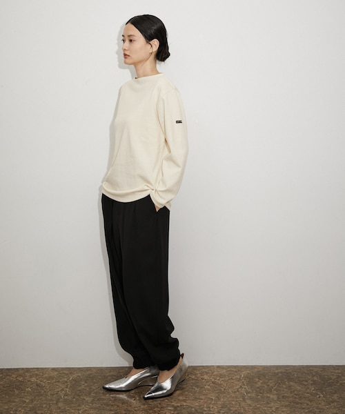 ADAM ET ROPE'（アダムエロペ）の「【公式サイト限定】【SAINT JAMES】SOLID（Tシャツ/カットソー・レディース・ブラック/オフホワイト/ピンク・1）」の8枚目の写真