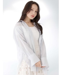 MERCURYDUO | シアーストライプシャツ(シャツ/ブラウス)