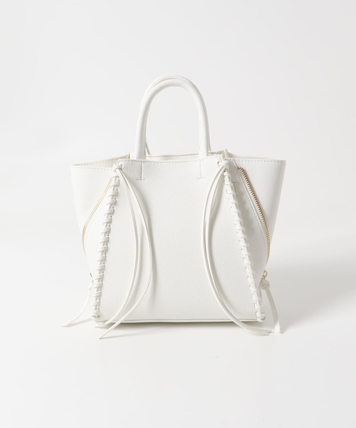 URBAN RESEARCH ROSSO（アーバンリサーチロッソ）の「サイドジップミニトート（ショルダーバッグ・レディース・BLACK/GREIGE/WHITE・-）」の6枚目の写真