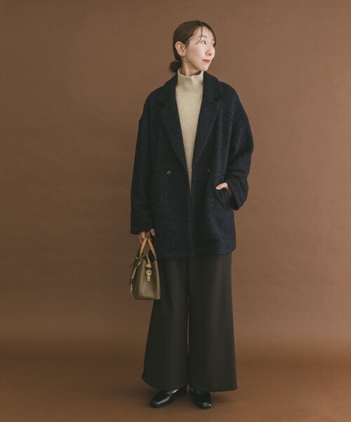 ITEMS URBANRESEARCH（アイテムズ アーバンリサーチ）の「オーバーサイズジャケット（テーラードジャケット・レディース・G.CHECK/NVY/B.CHECK/BRN・Free）」の8枚目の写真