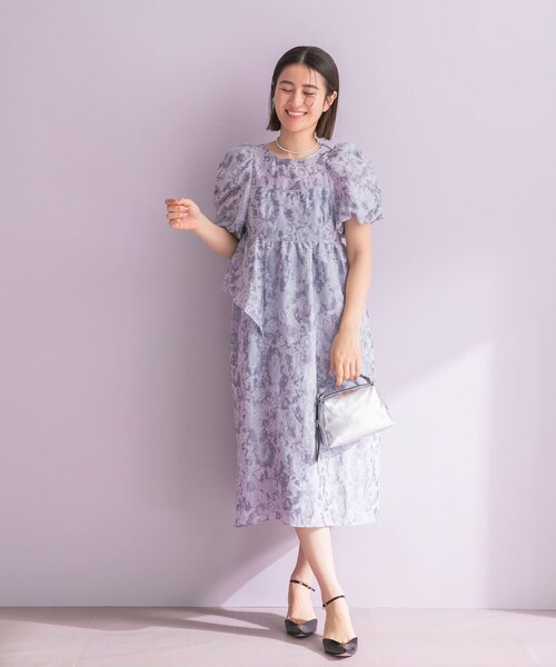 URBAN RESEARCH ROSSO（アーバンリサーチロッソ）の「ANDRESD　JACQUARD DRESS（ワンピース・レディース・L.GRAY/GRAY・M）」の22枚目の写真