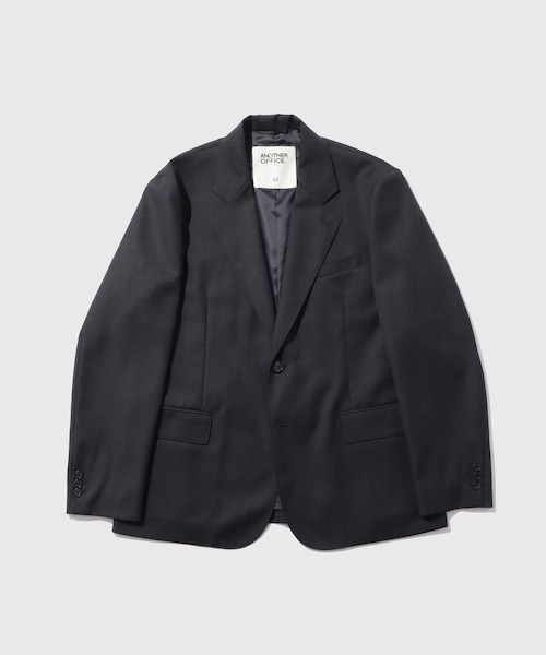 ADAM ET ROPE'（アダムエロペ）の「【ANOTHER OFFICE/アナザーオフィス】Legacy Single Wool Blazer（テーラードジャケット・メンズ・ブラック/チャコール・1/2/3）」の4枚目の写真