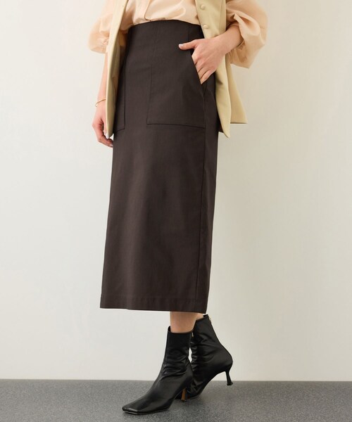 ROPE'（ロペ）の「[美人スカート]ハイストレッチポケット付きタイトスカート/26SS・イージーケア（スカート・レディース・ダークブラウン/サックス/ラベンダー/ネイビー・34/36/38/40）」の12枚目の写真