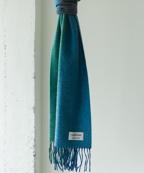 URBAN RESEARCH DOORS(アーバンリサーチドアーズ)の「カシミヤブレンドパネルマフラー(マフラー・メンズ・CHARCOAL/BROWN/BLUE/ORANGE・-)」の4枚目の写真