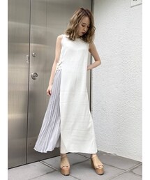 dazzlin | バイカラーダブルベルトワンピース(ワンピース)