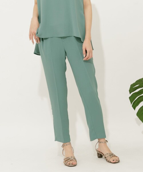 SENSE OF PLACE by URBAN RESEARCH（センスオブプレイスバイアーバンリサーチ）の「バックフレアセットアップ(テーパード)（セットアップ・レディース・GREIGE/GREEN/NAVY・S/M）」の15枚目の写真