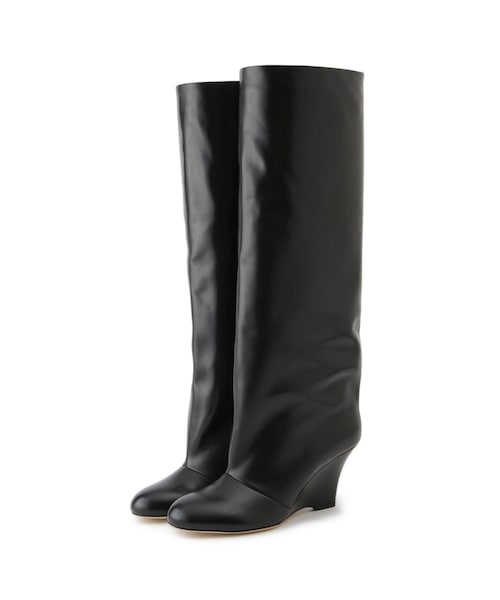 ADAM ET ROPE'（アダムエロペ）の「【J'aDoRe限定】【BRENTELLA（ブレンテッラ）】LATHYLAN / ウェッジロングブーツ（ブーツ・レディース・ブラック・35.5/36.5/37.5/38.5）」の14枚目の写真