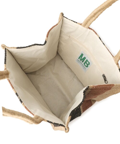 ADAM ET ROPE'（アダムエロペ）の「【MAISON BENGAL（メゾンベンガル）】Small Jute BoxTote（トートバッグ・レディース・ダークブラウン系・F）」の13枚目の写真