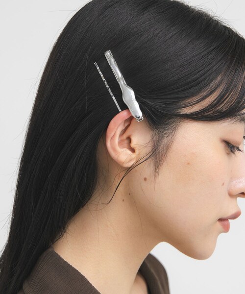 KBF（ケイビーエフ）の「メタルクリップピンセット（バレッタ/ヘアクリップ・レディース・SILVER/GOLD・One）」の4枚目の写真