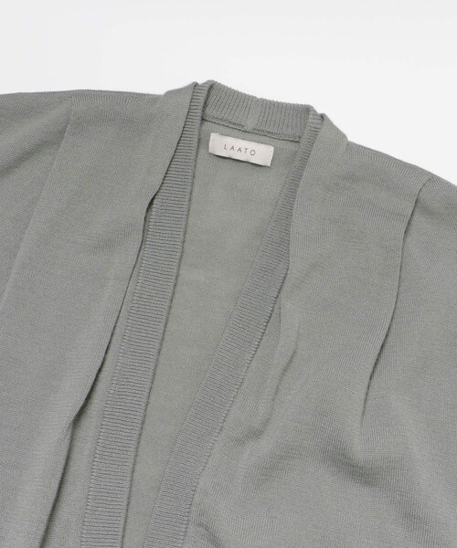 LAATO（ラート）の「WOOL KNIT CARDIGAN（ニット/セーター・レディース・セメント/クローブ・Free）」の5枚目の写真