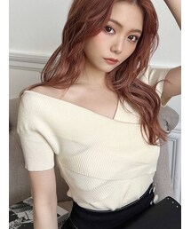 RESEXXY | フロントクロスニットトップス(ニット/セーター)