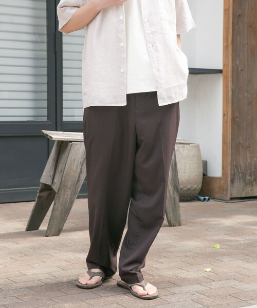 URBAN RESEARCH DOORS(アーバンリサーチドアーズ)の「FORK&SPOON COOL FIBERイージーパンツ(その他パンツ・メンズ・BROWN/NAVY・4/5)」の5枚目の写真