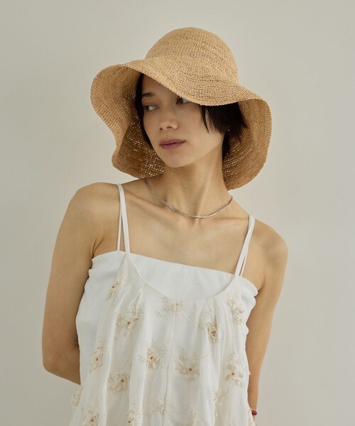 ADAM ET ROPE'（アダムエロペ）の「【J'aDoRe・店舗限定】【La Maison de Lyllis（メゾンドリリス）】ROOL（ハット・レディース・キナリ/ダークブラウン系・F）」の19枚目の写真