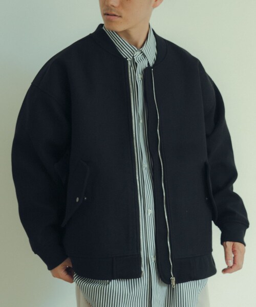 ITEMS URBANRESEARCH（アイテムズ アーバンリサーチ）の「ウールライクメルトン MA-1（MA-1・メンズ・KHK/BLK/MOC・M/L）」の13枚目の写真