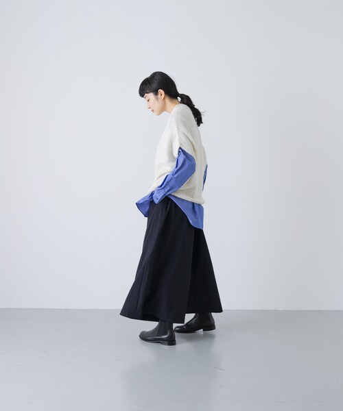 かぐれ（カグレ）の「アルパカルーズベスト（ニット/セーター・レディース・IVORY/GRAY/DARK GRAY・Free）」の21枚目の写真