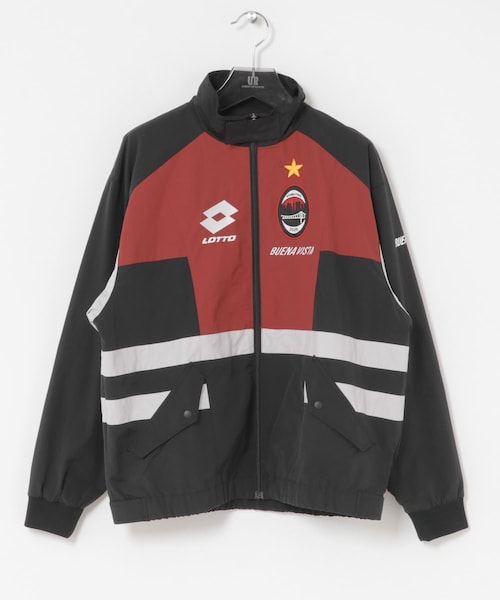 URBAN RESEARCH(アーバンリサーチ)の「LOTTO BUENA VISTA TRACK JACKET(テーラードジャケット・メンズ・Black/Bordeaux・M/L/XL)」の1枚目の写真