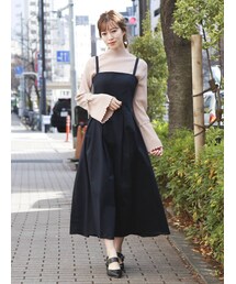 dazzlin | フェミニンプリーツジャンスカ(ワンピース)