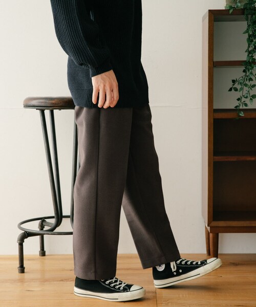 ITEMS URBANRESEARCH（アイテムズ アーバンリサーチ）の「ウールタッチ センタープレスパンツ（その他パンツ・メンズ・MOC/BLK/BRN・M/L）」の19枚目の写真
