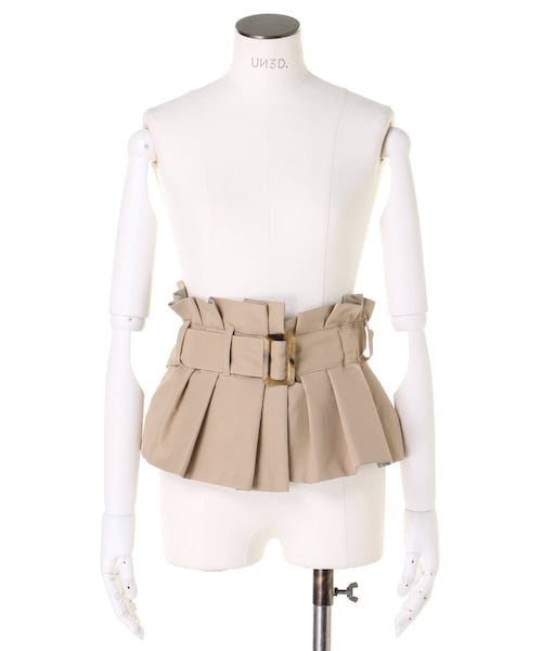 UN3D.（アンスリード）の「BUCKLE BUSTIER BELT（ベルト・レディース・ブラック/ベージュ/カーキ・F）」の3枚目の写真