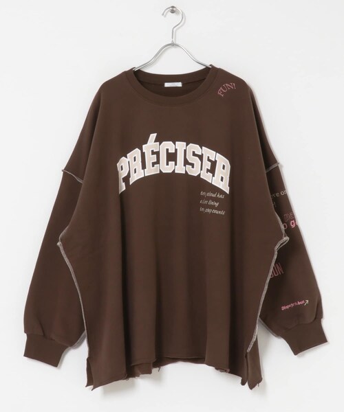 ITEMS URBANRESEARCH（アイテムズ アーバンリサーチ）の「裏起毛刺繍ロゴスウェット（スウェット・レディース・OML/BRN/L.PNK・FREE）」の19枚目の写真