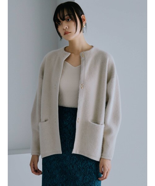 LAGUNAMOON（ラグナムーン）の「ラクーン配色コクーンカーディガン  