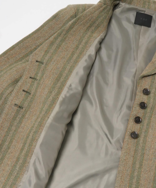 KBF（ケイビーエフ）の「ウールMIXテーラードジャケット（テーラードジャケット・レディース・ORANGE/GREEN・One）」の14枚目の写真