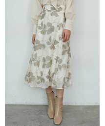 LAGUNAMOON | メッシュエンブロイダリーフラワースカート(スカート)