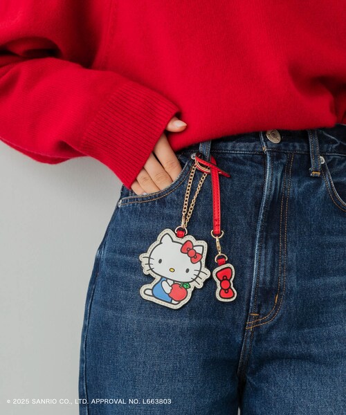 RODE SKO（ロデスコ）の「サンリオキャラクターズ チャーム付バッグ（ハンドバッグ・レディース・IVORYxRED/GRAYxWHITE/PINKxGRG/YELxCML・One）」の10枚目の写真