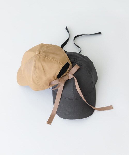 RODE SKO（ロデスコ）の「リボンキャップ（キャップ・レディース・CHARCOAL/BEIGE・FREE）」の7枚目の写真